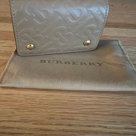 New BURBERRY/ Tan Monogram Card and Coin Case - Picture 6 of 16